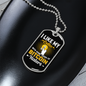 I Like My Coffee Crypto Necklace Stainless Steel or 18k Gold Dog Tag 24" Chain-Express Your Love Gifts