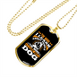 I Like My Dog Necklace Stainless Steel or 18k Gold Dog Tag 24" Chain-Express Your Love Gifts