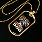I Like My Dog Necklace Stainless Steel or 18k Gold Dog Tag 24" Chain-Express Your Love Gifts