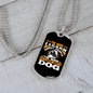 I Like My Dog Necklace Stainless Steel or 18k Gold Dog Tag 24" Chain-Express Your Love Gifts