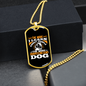 I Like My Dog Necklace Stainless Steel or 18k Gold Dog Tag 24" Chain-Express Your Love Gifts