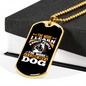 I Like My Dog Necklace Stainless Steel or 18k Gold Dog Tag 24" Chain-Express Your Love Gifts