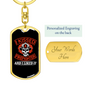 I Liked Firefighter'S Kiss Keychain Stainless Steel or 18k Gold Dog Tag Keyring-Express Your Love Gifts