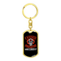 I Liked Firefighter'S Kiss Keychain Stainless Steel or 18k Gold Dog Tag Keyring-Express Your Love Gifts