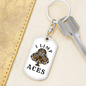 I Limp Aces Gambler Keychain Stainless Steel or 18k Gold Dog Tag Keyring-Express Your Love Gifts