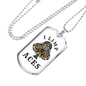 I Limp Aces Gambler Necklace Stainless Steel or 18k Gold Dog Tag 24-Express Your Love Gifts