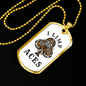 I Limp Aces Gambler Necklace Stainless Steel or 18k Gold Dog Tag 24-Express Your Love Gifts