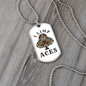 I Limp Aces Gambler Necklace Stainless Steel or 18k Gold Dog Tag 24-Express Your Love Gifts