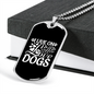 I Live on Coffe Necklace Stainless Steel or 18k Gold Dog Tag 24" Chain-Express Your Love Gifts