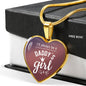 I'Ll Always Be A Daddy'S Girl Necklace Stainless Steel or 18k Gold Heart Pendant 18-22"-Express Your Love Gifts