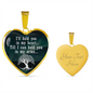 I'Ll Hold You In My Heart Necklace Stainless Steel or 18k Gold Heart 18-22"-Express Your Love Gifts
