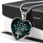 I'Ll Hold You In My Heart Necklace Stainless Steel or 18k Gold Heart 18-22"-Express Your Love Gifts