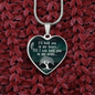 I'Ll Hold You In My Heart Necklace Stainless Steel or 18k Gold Heart 18-22"-Express Your Love Gifts