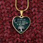 I'Ll Hold You In My Heart Necklace Stainless Steel or 18k Gold Heart 18-22"-Express Your Love Gifts