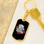 I'll Never Tell Gambler Keychain Stainless Steel or 18k Gold Dog Tag Keyring-Express Your Love Gifts