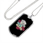 I'll Never Tell Gambler Necklace Stainless Steel or 18k Gold Dog Tag 24" Chain-Express Your Love Gifts