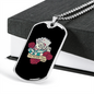 I'll Never Tell Gambler Necklace Stainless Steel or 18k Gold Dog Tag 24" Chain-Express Your Love Gifts