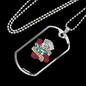 I'll Never Tell Gambler Necklace Stainless Steel or 18k Gold Dog Tag 24" Chain-Express Your Love Gifts