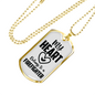 I Love A Firefighter Gift Stainless Steel or 18k Gold Dog Tag 24" Chain-Express Your Love Gifts