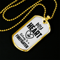 I Love A Firefighter Gift Stainless Steel or 18k Gold Dog Tag 24" Chain-Express Your Love Gifts