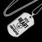 I Love A Firefighter Gift Stainless Steel or 18k Gold Dog Tag 24" Chain-Express Your Love Gifts