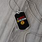 I Love Bitcoin 1 Crypto Necklace Stainless Steel or 18k Gold Dog Tag 24" Chain-Express Your Love Gifts