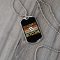 I Love Bitcoin Crypto Necklace Stainless Steel or 18k Gold Dog Tag 24" Chain-Express Your Love Gifts