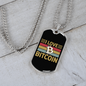 I Love Bitcoin Crypto Necklace Stainless Steel or 18k Gold Dog Tag 24" Chain-Express Your Love Gifts