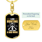 I Love Hunter'S Keychain Gift Stainless Steel or 18k Gold Dog Tag Keyring-Express Your Love Gifts