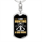 I Love Hunter'S Keychain Gift Stainless Steel or 18k Gold Dog Tag Keyring-Express Your Love Gifts