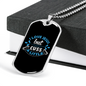I Love Jesus But Cuss A Little Necklace Stainless Steel or 18k Gold Dog Tag 24" Chain-Express Your Love Gifts