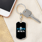 I Love Jesus Cross Keychain Stainless Steel or 18k Gold Dog Tag Keyring-Express Your Love Gifts