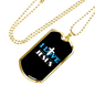 I Love Jesus Cross Necklace Stainless Steel or 18k Gold Dog Tag 24" Chain-Express Your Love Gifts