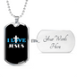 I Love Jesus Cross Necklace Stainless Steel or 18k Gold Dog Tag 24" Chain-Express Your Love Gifts