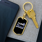 I Love Jesus Keychain Stainless Steel or 18k Gold Dog Tag Keyring-Express Your Love Gifts