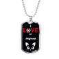 I Love My Aegean Cat Necklace Stainless Steel or 18k Gold Dog Tag 24" Chain-Express Your Love Gifts