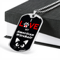 I Love My American Wirehair Cat Necklace Stainless Steel or 18k Gold Dog Tag 24" Chain-Express Your Love Gifts