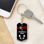 I Love My Arabian Mau Cat Keychain Stainless Steel or 18k Gold Dog Tag Keyring-Express Your Love Gifts