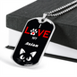 I Love My Asian Cat Necklace Stainless Steel or 18k Gold Dog Tag 24" Chain-Express Your Love Gifts