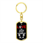 I Love My Asian Semi-Longhair Cat Keychain Stainless Steel or 18k Gold Dog Tag Keyring-Express Your Love Gifts