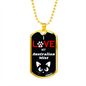I Love My Australian Mist Cat Necklace Stainless Steel or 18k Gold Dog Tag 24" Chain-Express Your Love Gifts