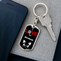 I Love My Birman Cat Keychain Stainless Steel or 18k Gold Dog Tag Keyring-Express Your Love Gifts