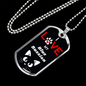 I Love My Blue Russian Cat Necklace Stainless Steel or 18k Gold Dog Tag 24" Chain-Express Your Love Gifts