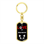 I Love My Burmese Cat Keychain Stainless Steel or 18k Gold Dog Tag Keyring-Express Your Love Gifts