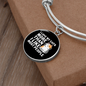 I Love My Cats Bracelet Stainless Steel or 18k Gold Circle Bangle-Express Your Love Gifts