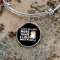 I Love My Cats Bracelet Stainless Steel or 18k Gold Circle Bangle-Express Your Love Gifts