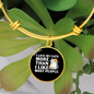 I Love My Cats Bracelet Stainless Steel or 18k Gold Circle Bangle-Express Your Love Gifts