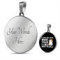 I Love My Cats Circle Necklace Stainless Steel or 18k Gold 18-22"-Express Your Love Gifts
