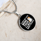 I Love My Cats Circle Necklace Stainless Steel or 18k Gold 18-22"-Express Your Love Gifts