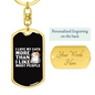 I Love My Cats Keychain Stainless Steel or 18k Gold Dog Tag Keyring-Express Your Love Gifts